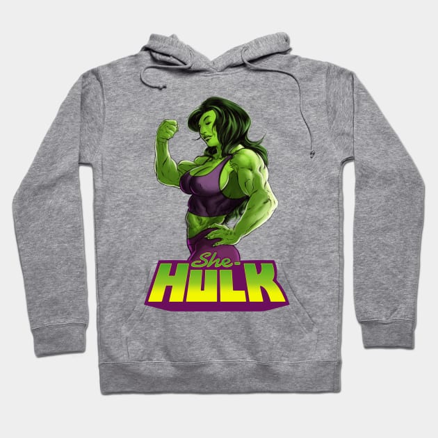 SHE-HULK Hoodie by bi_sketch